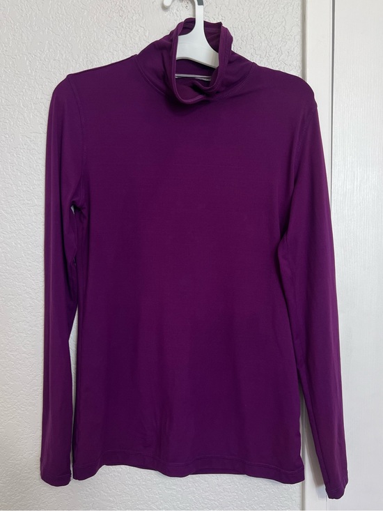 Athleta Tops - Athleta Purple Plum Mock Neck Long Sleeve Performance Top
